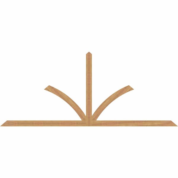 Ekena Millwork Richland Timber Gable Bracket, Western Red Cedar, 108"W x 45"H x 1 1/2"D x 3 1/2"F, 10/12 Pitch GBW108X45X0204RIC00SWR - main